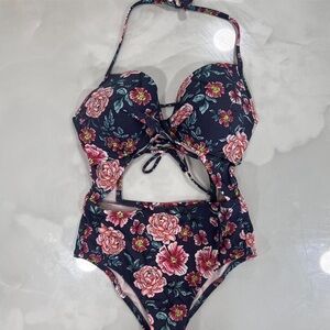 Floral Cutout Swimsuit